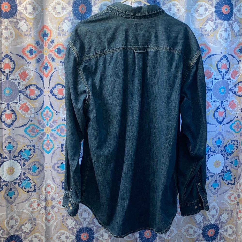 GAP Light Blue Denim Shirt Jacket - Picture 6 of 6